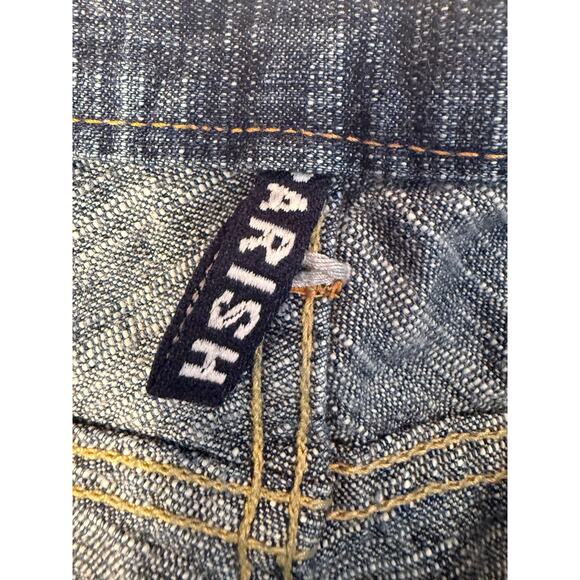 Parish Nation Jeans Men’s 38 Denim Stud P Pockets Zip Detail Hip Hop Vintage - Picture 6 of 11